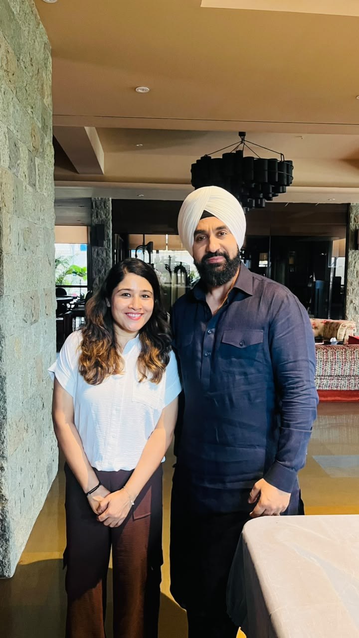 Sunita Mishra with celebrity